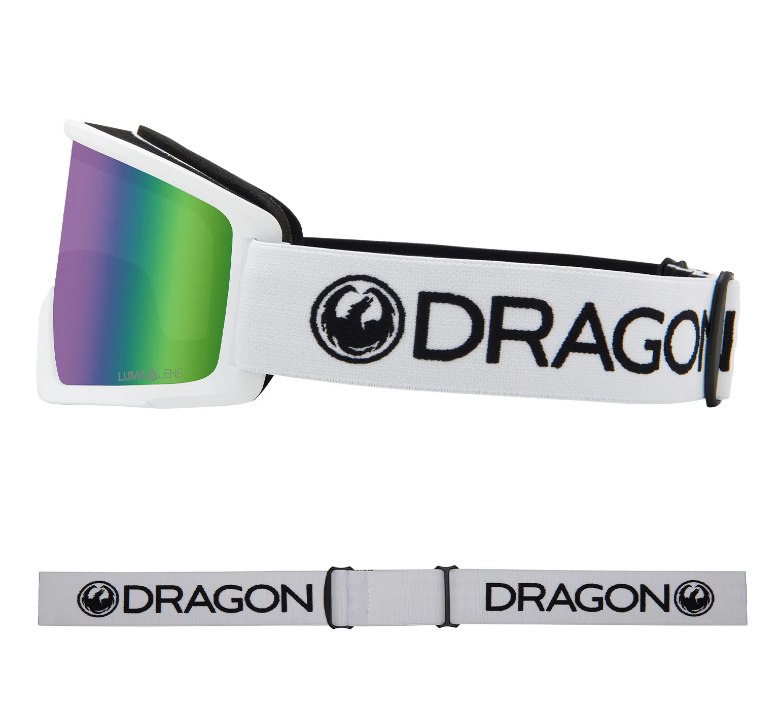 Маска Dragon DX3 OTG White Lumalens Green Lens