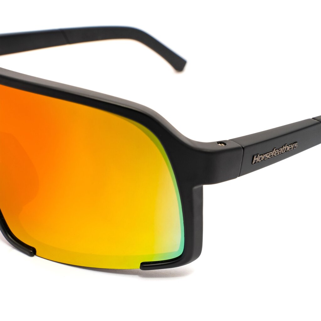 Очки Horsefeathers Magnum Matt Black/Mirror Red