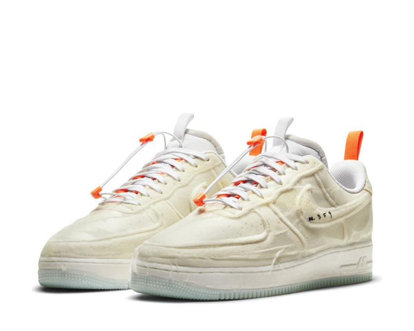 Кеды Nike Air Force 1 Experimental White/Sail-Atomic Orange-Black