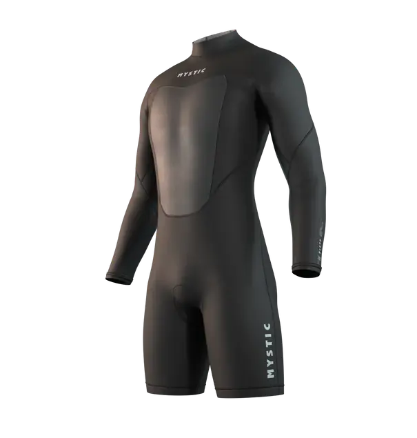Гидрокостюм М Mystic Brand Longarm Shorty 3/2mm Bzip Flatlock (WS) Black