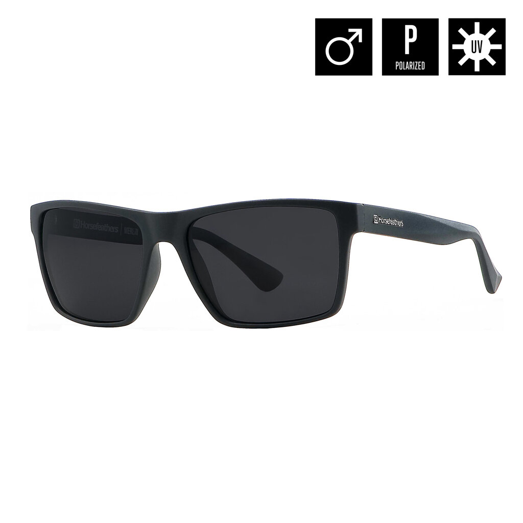Очки Horsefeathers Merlin Matt Black/Gray
