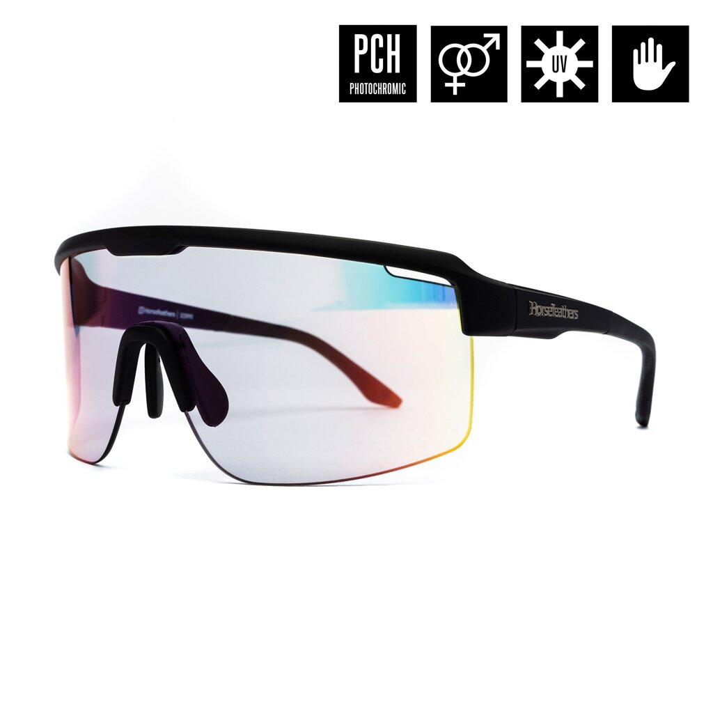 Очки Horsefeathers Scorpio Photochromic Matt Black/Mirror Red