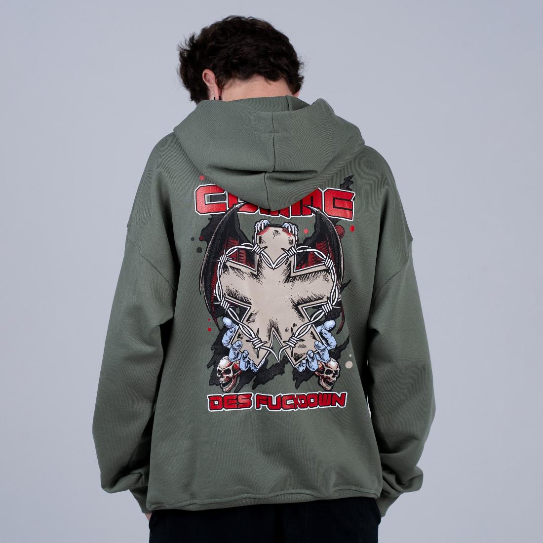 Толстовка Comme Des Fuckdown CFABM01343 Green