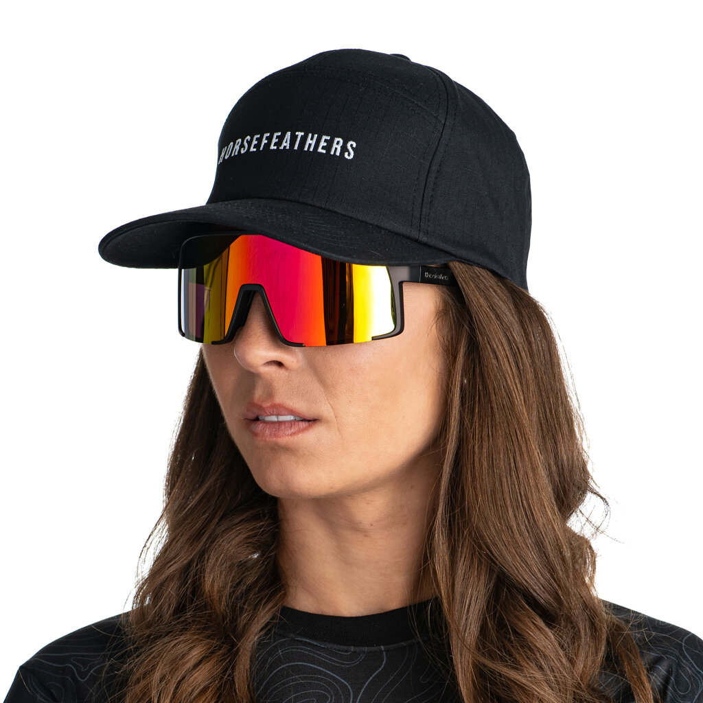 Очки Horsefeathers Magnum Matt Black/Mirror Red
