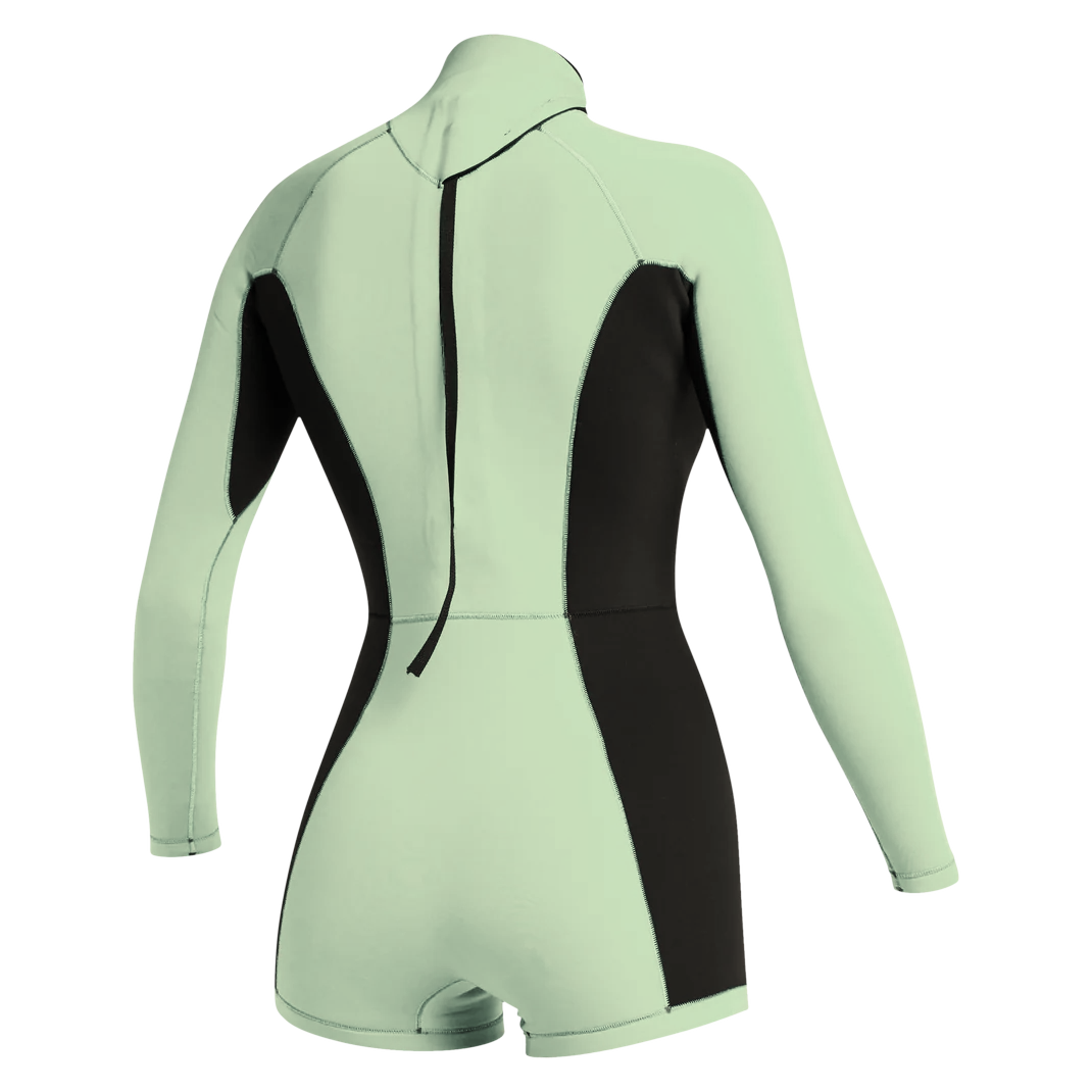 Гидрокостюм Ж Mystic Lunar BK Longarm Shorty 2/2mm Bzip Lime Green