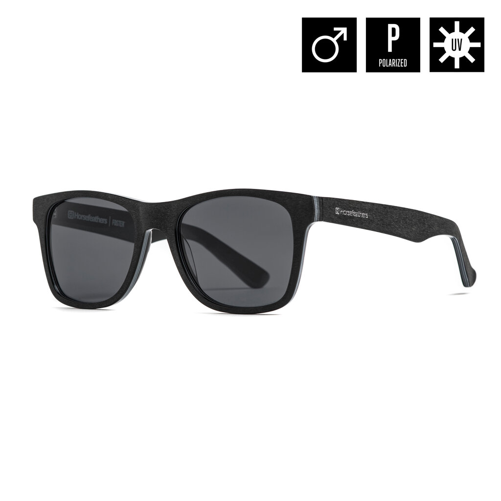 Очки Horsefeathers Foster Brushed Black/Gray