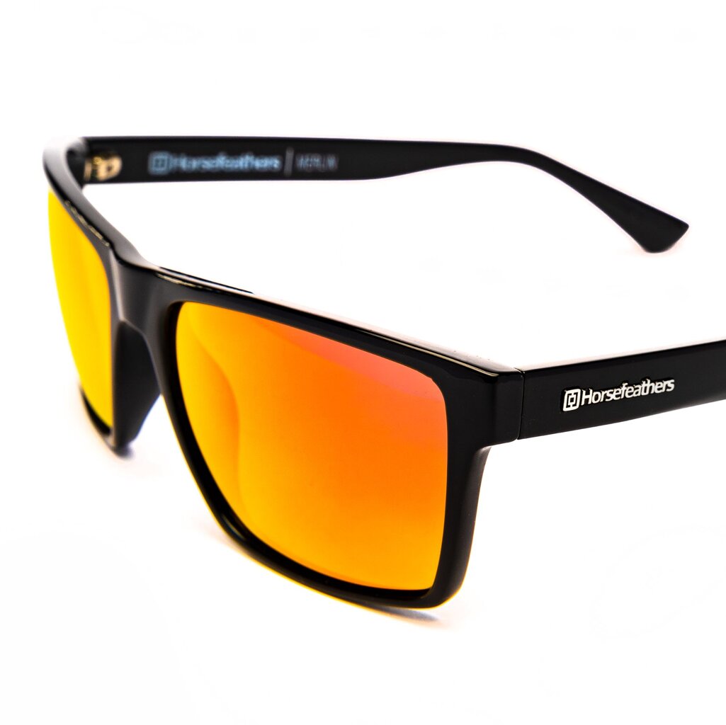 Очки Horsefeathers Merlin Gloss Black/Mirror Red