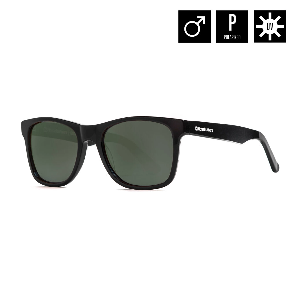 Очки Horsefeathers Foster Gloss Black/Gray Green