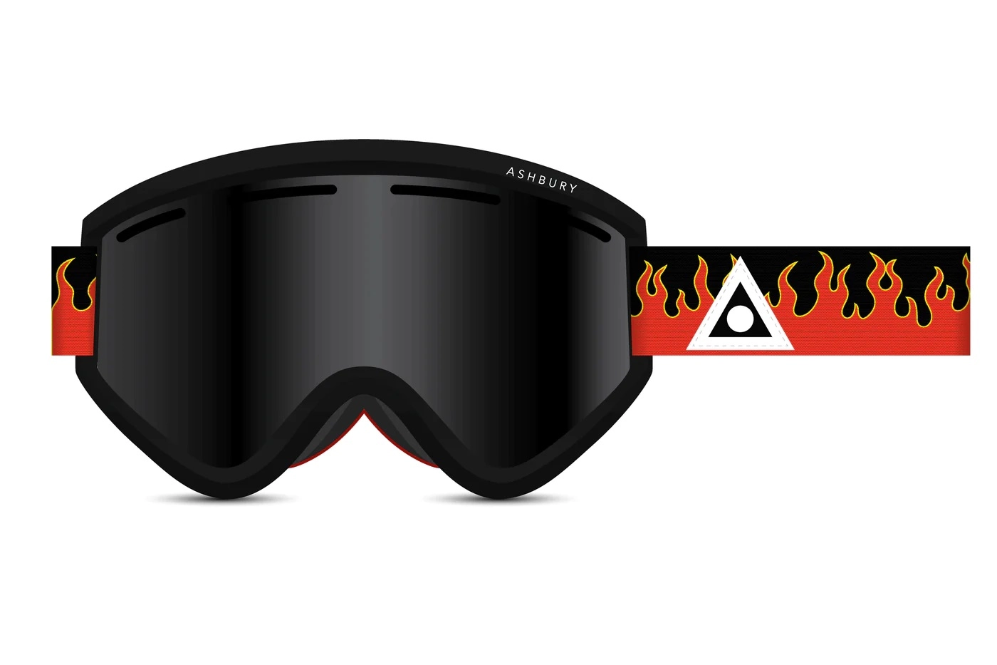 Маска Ashbury Blackbird Red Flame