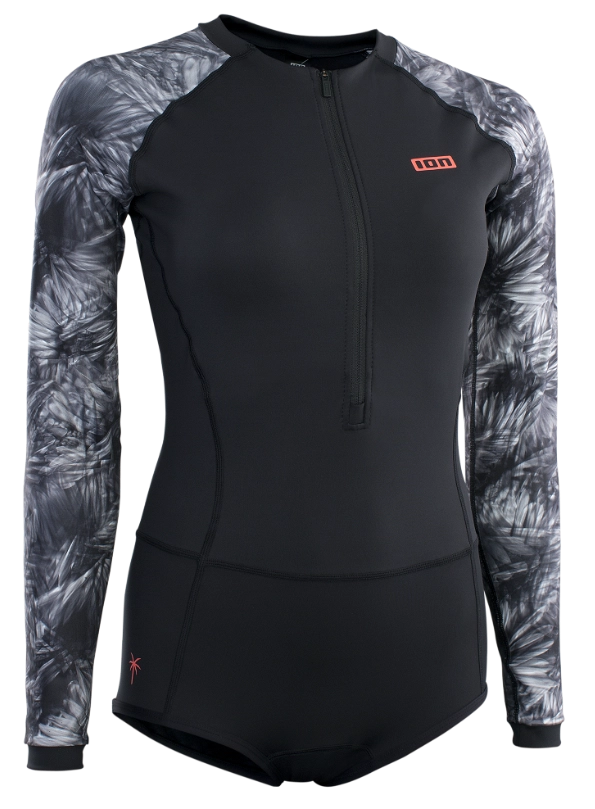Гидрокупальник Ion Swimsuit LS Black Flowers