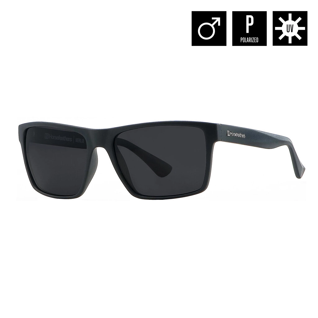Очки Horsefeathers Merlin Matt Black/Gray