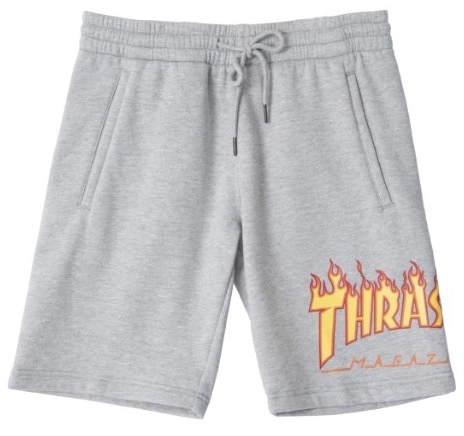 Шорты Thrasher Flame Sweatshorts Grey